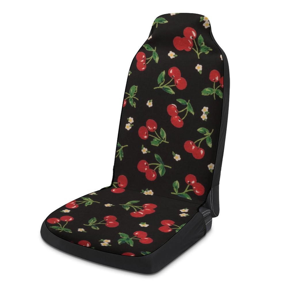 Car Seat Cover Protector Cherry Pattern Single Front Seat Cover Universal Interior Supplies