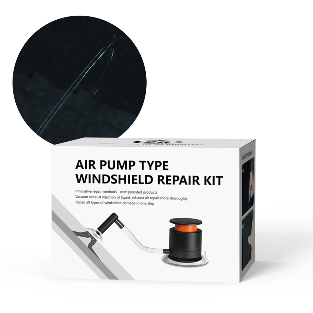 Car Windshield Repair Tools Kit Exhaust Pump Type Auto Glass Windscreen Crack Repair Agent Set for Window Crack Repair