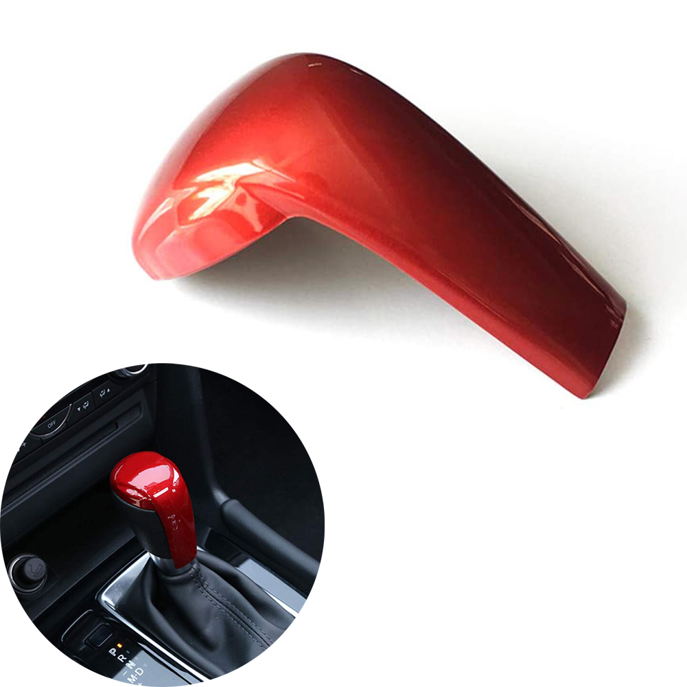 Carbon Fiber Print Gear Shift Knob Cover Trim for Mazda 2 3 6 CX3/CX5