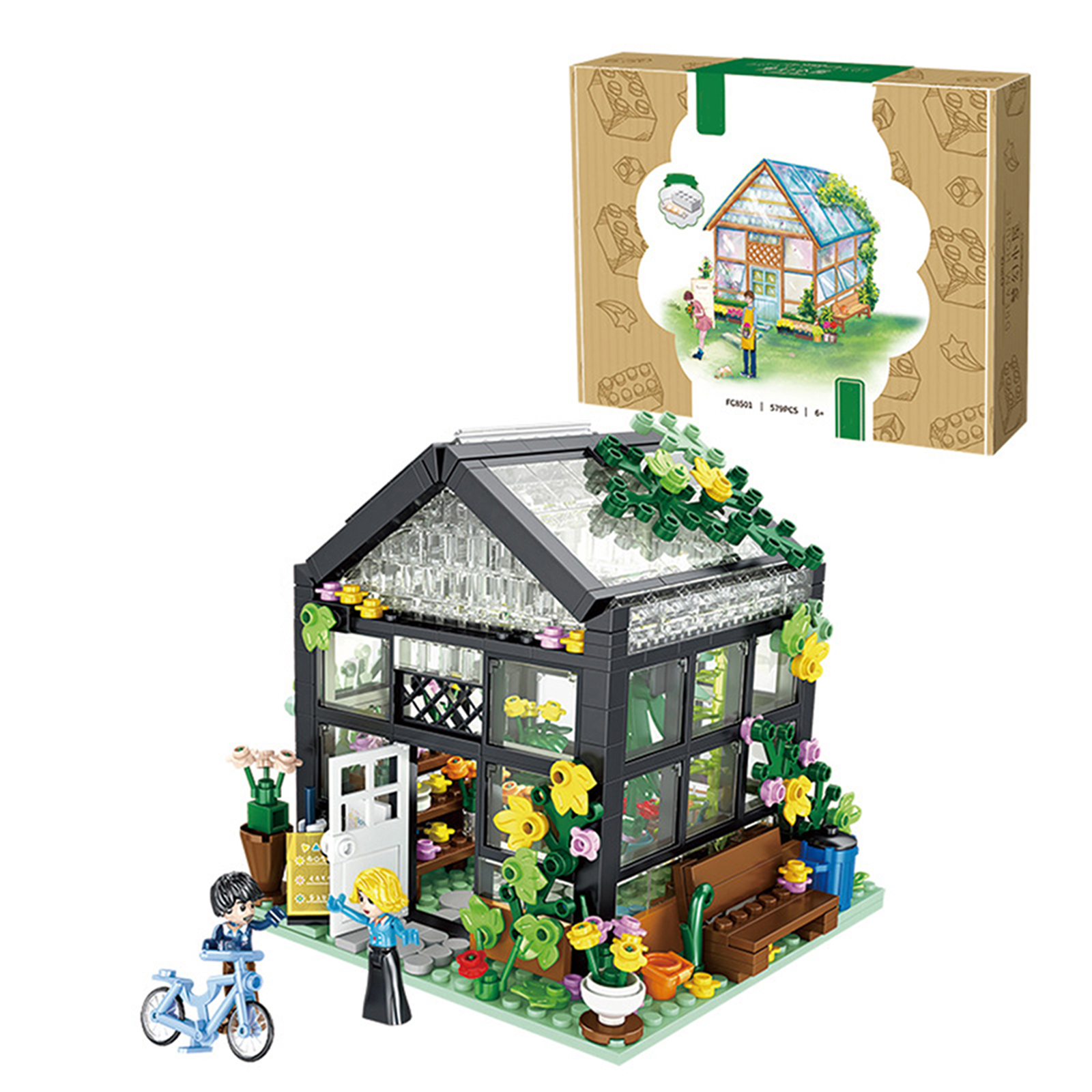 Creative City Street View Shop Building Blocks Toys House Architecture Puzzle Figures Bricks Toys For Kids