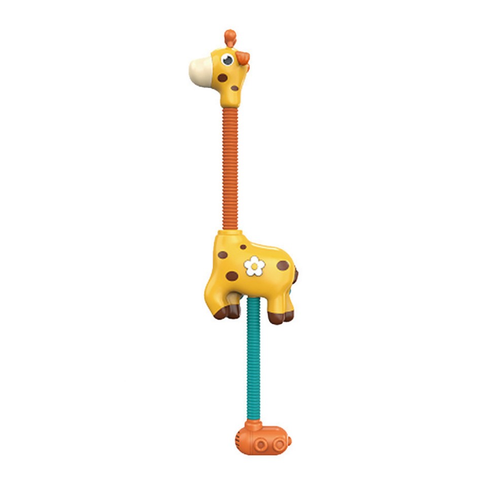 Cute Cartoon Giraffe Electric Shower Head Bath Toys Automatic Cycle Water Spray Toys For Boys Girls Gifts Giraffe