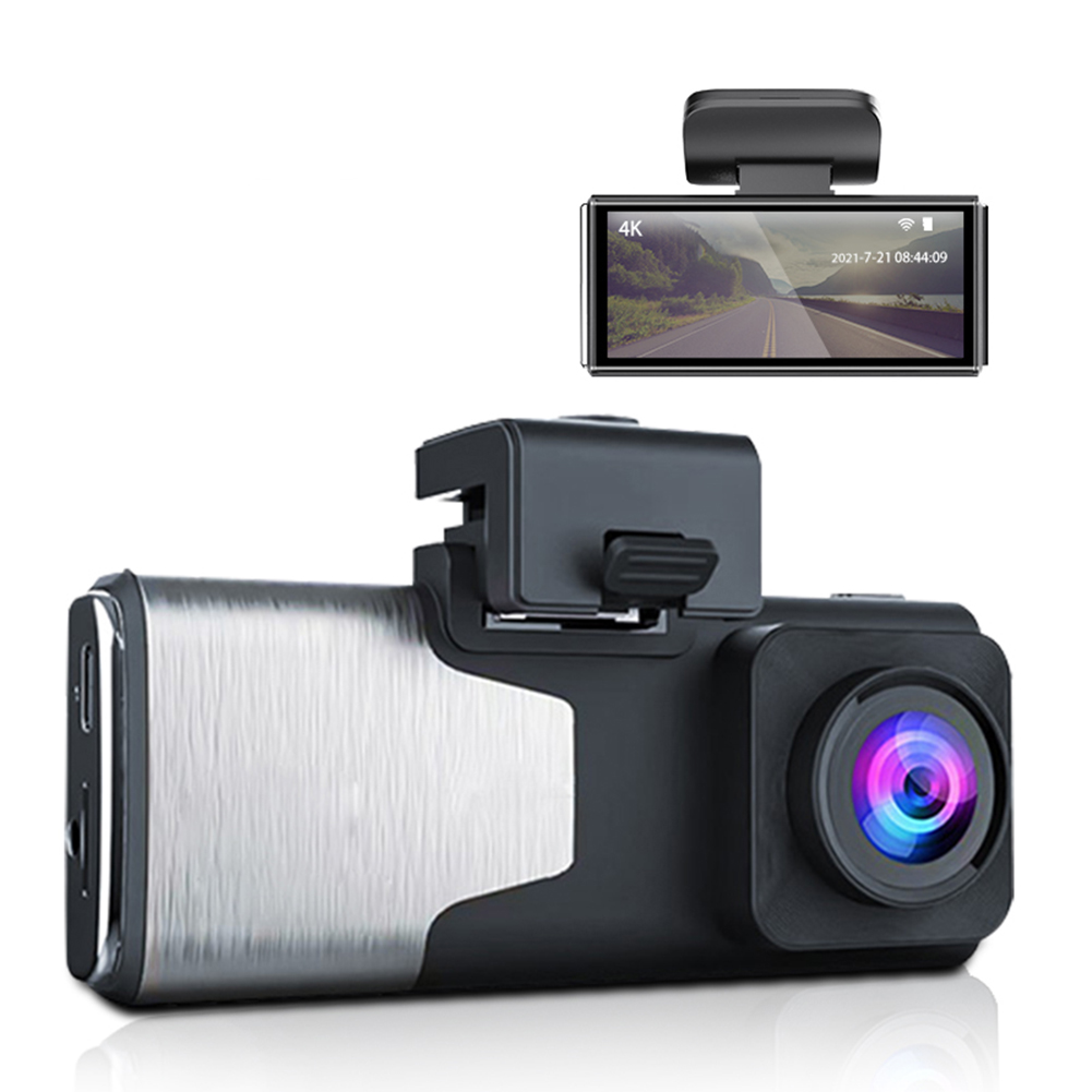Dash Cam 4k Dual Lens Front Rear Dual Recording Camera Night Vision Parking Monitor Wifi Gps