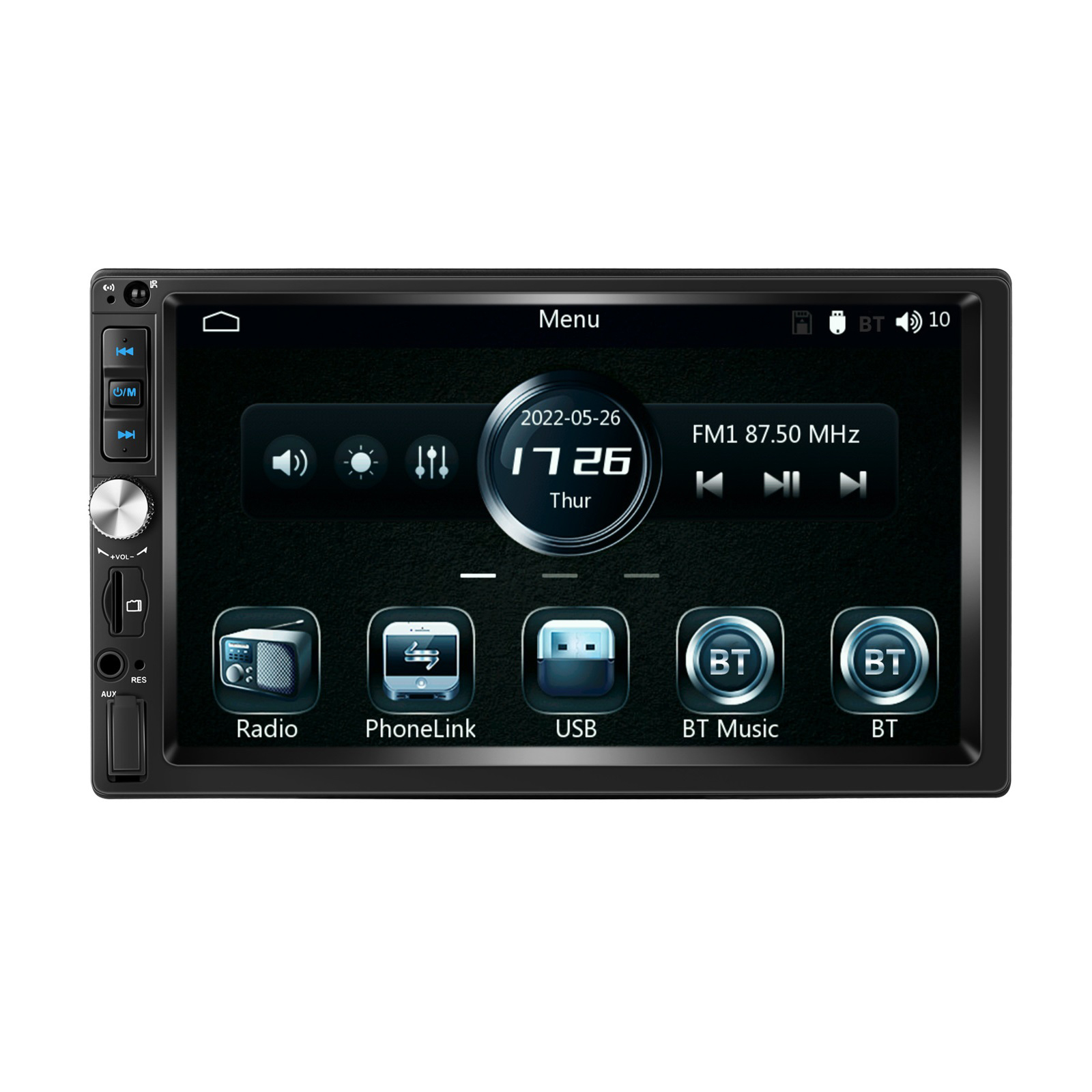 Double Din 7 Inch Car Stereo Radio Compatible For Carplay Android Auto Mirror Link Function MP5 Player 7012B