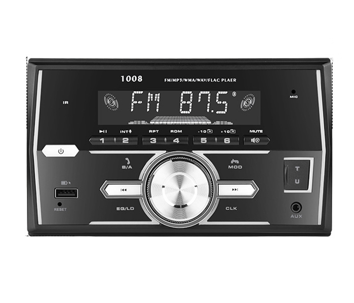 Dual Din Car Mp3 Player Bluetooth Hands Free Iso Interface Ubs Player Multimedia Fm Radio Aux Playback