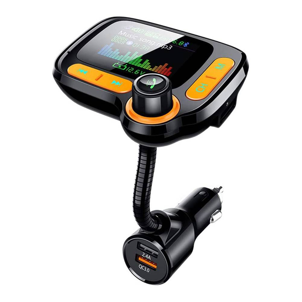 FM Transmitter Car Wireless Adapter Qc3.0 Charger Bluetooth 5.0