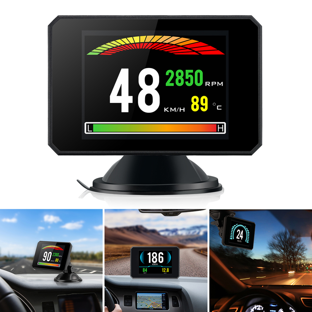 Hud Head-up Display P16 Obd Car Water Temperature Digital Display