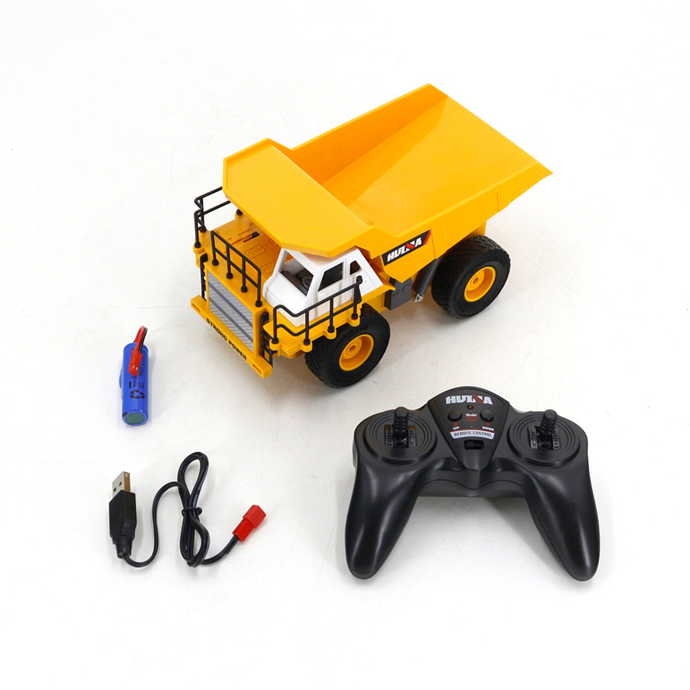 Huina 1517 1:24 Simulation Dump Truck 6-Channel Remote Control Electric Engineering Vehicle