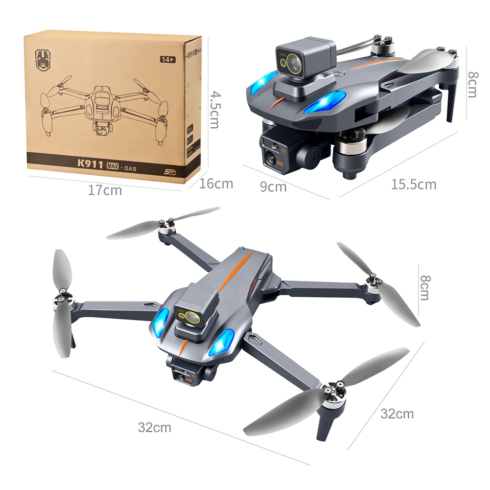 K911 Max Gps RC Drone Professional Dual HD Camera Brushless Motor Foldable Quadcopter