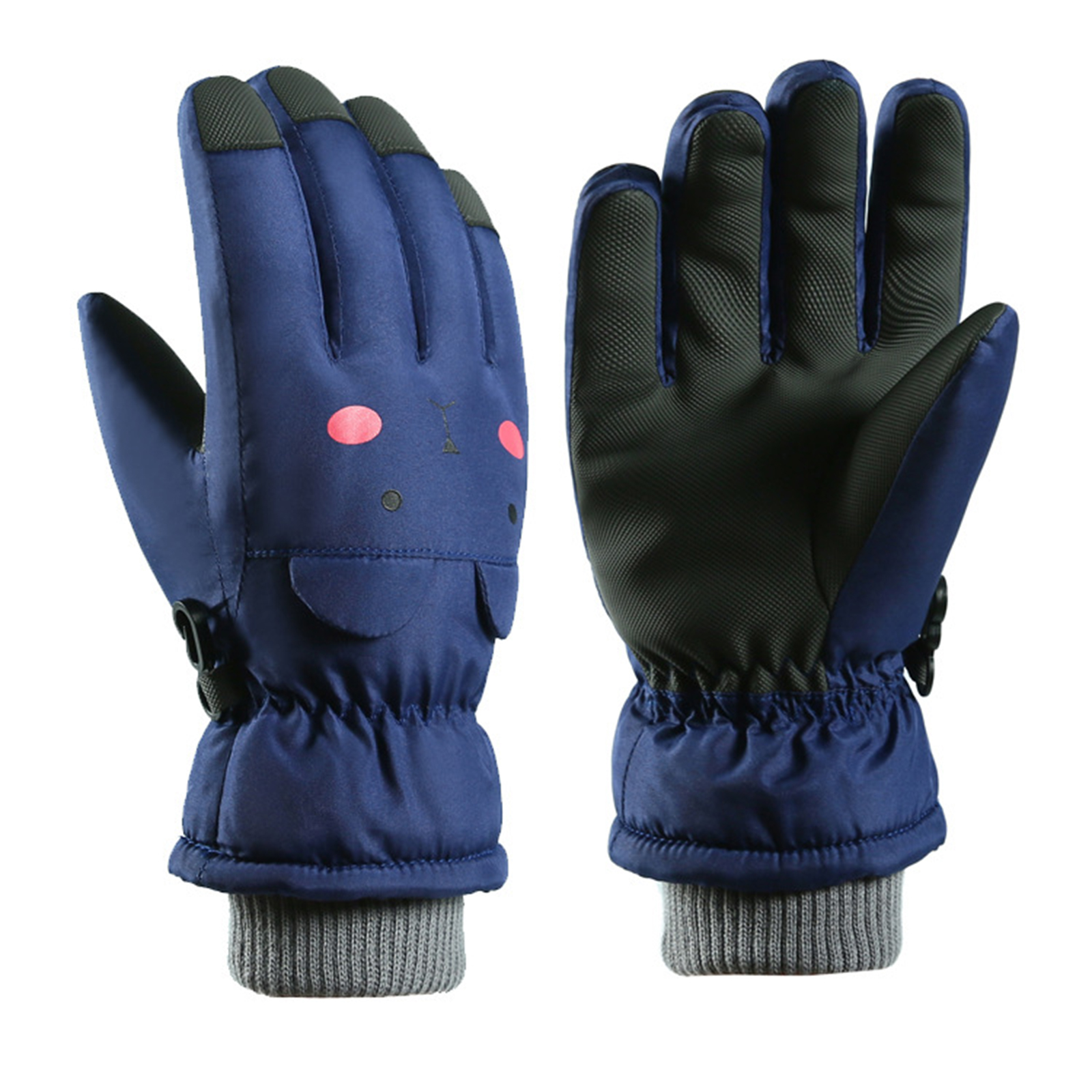 Kids Winter Snowboard Gloves Waterproof Windproof Plush Warm Gloves Snowboard Wear Outdoor Skiing Equipment