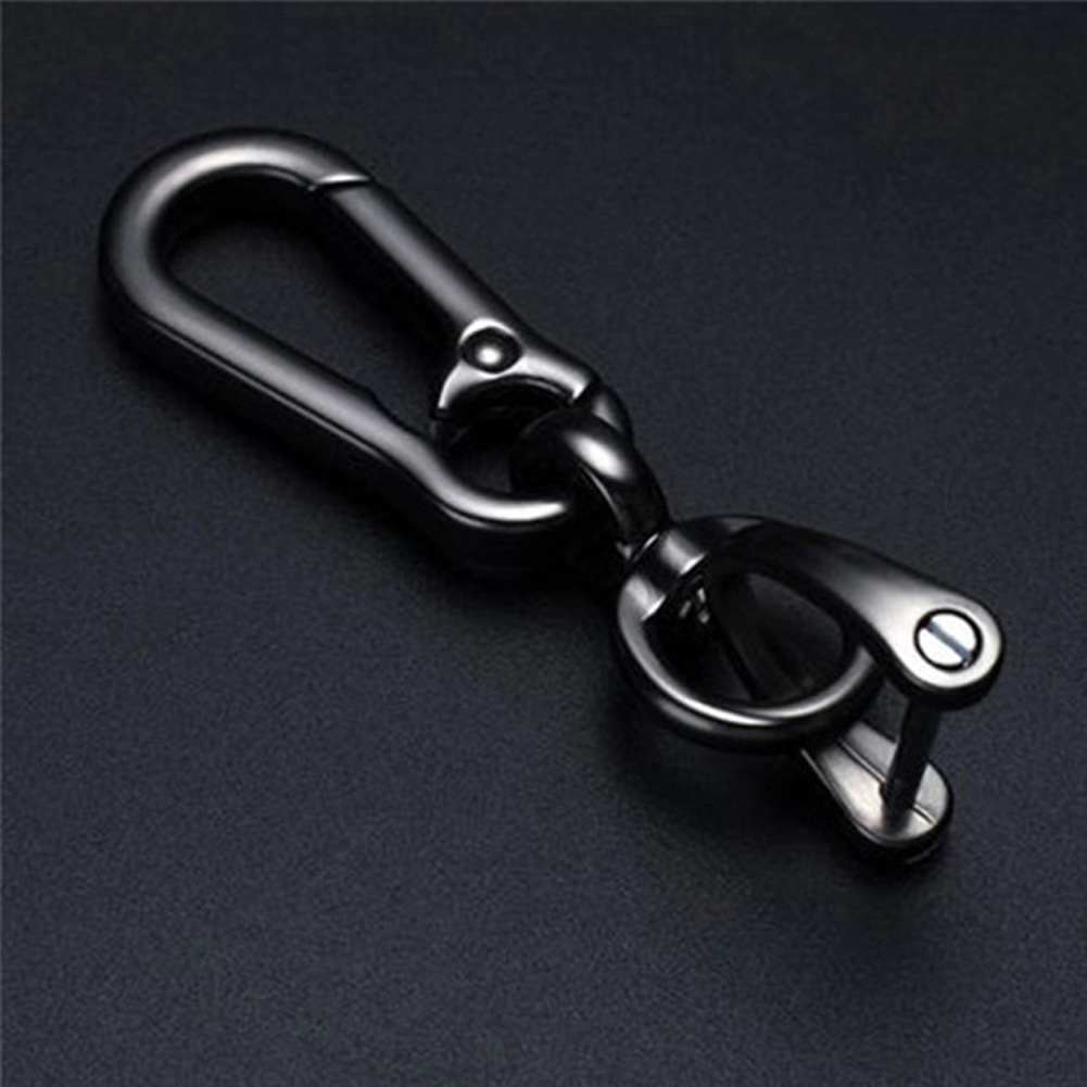 Metal Key Ring Holder Horseshoe Car Keychain Multi-function Keyring