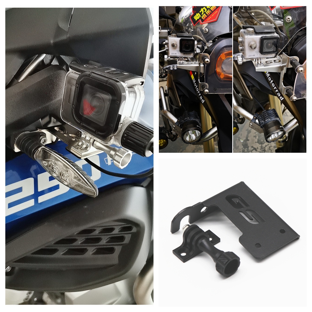 Motorcycle Front Left Bracket Support for BMW R1200GS R1250GS For Go Pro Dash Cam