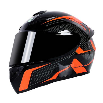 Motorcycle Helmet cool Modular Moto Helmet With Inner Sun Visor Safety Double Lens Racing Full Face the Helmet Moto Helmet Samurai_L