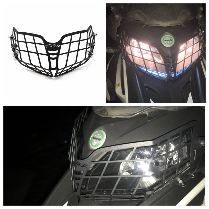 Motorcycle Modification Headlamp Net Headlight Grille Guard Cover Protector for Benelli TRK502X 2018