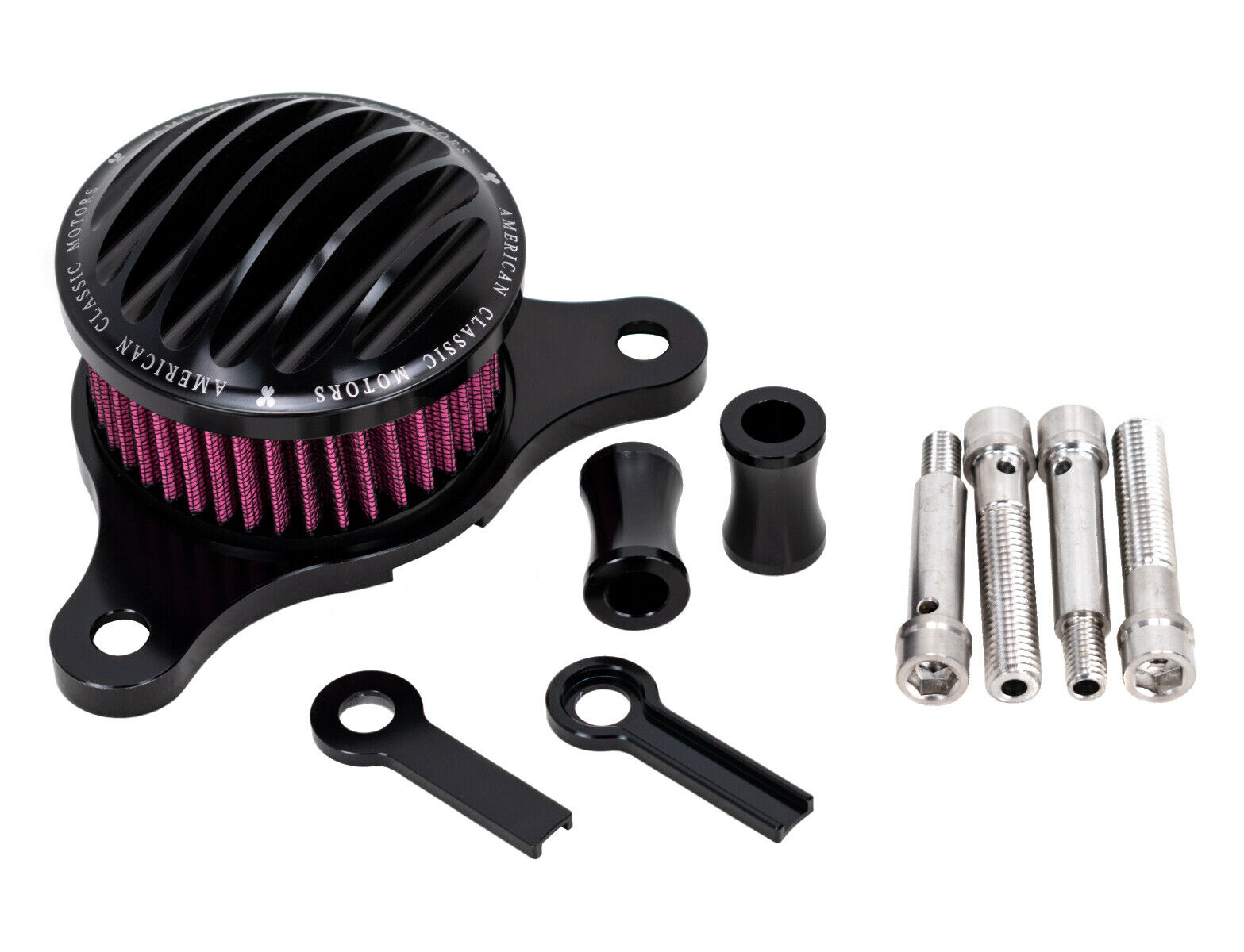 Professional Ribbed Air Cleaner Kit Intake Filter Kit