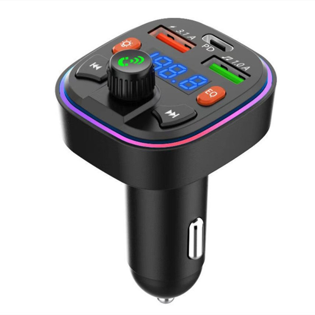 Q5 Car Radio Mp3 Audio Player Bluetooth Hands-free Fm Transmitter Multi-functional Fast Dual Usb Charger