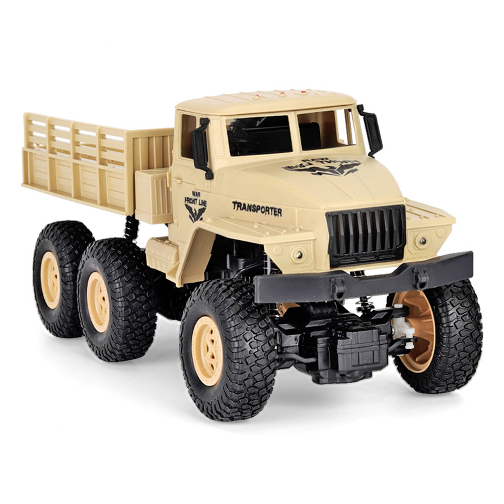 Q68 1:18 Remote Control Truck Simulation 4wd Military Off-road Vehicle Model Toys Yellow No.7