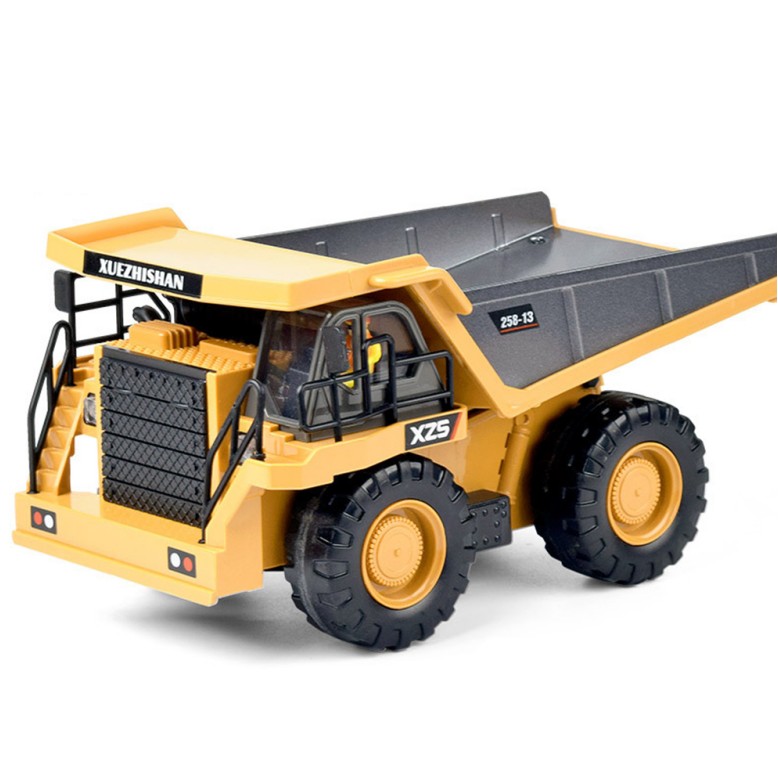 Remote Control Engineering Vehicle Model Dump Truck Excavator Bulldozer Crane Rc Car 6-channel dump truck/alloy
