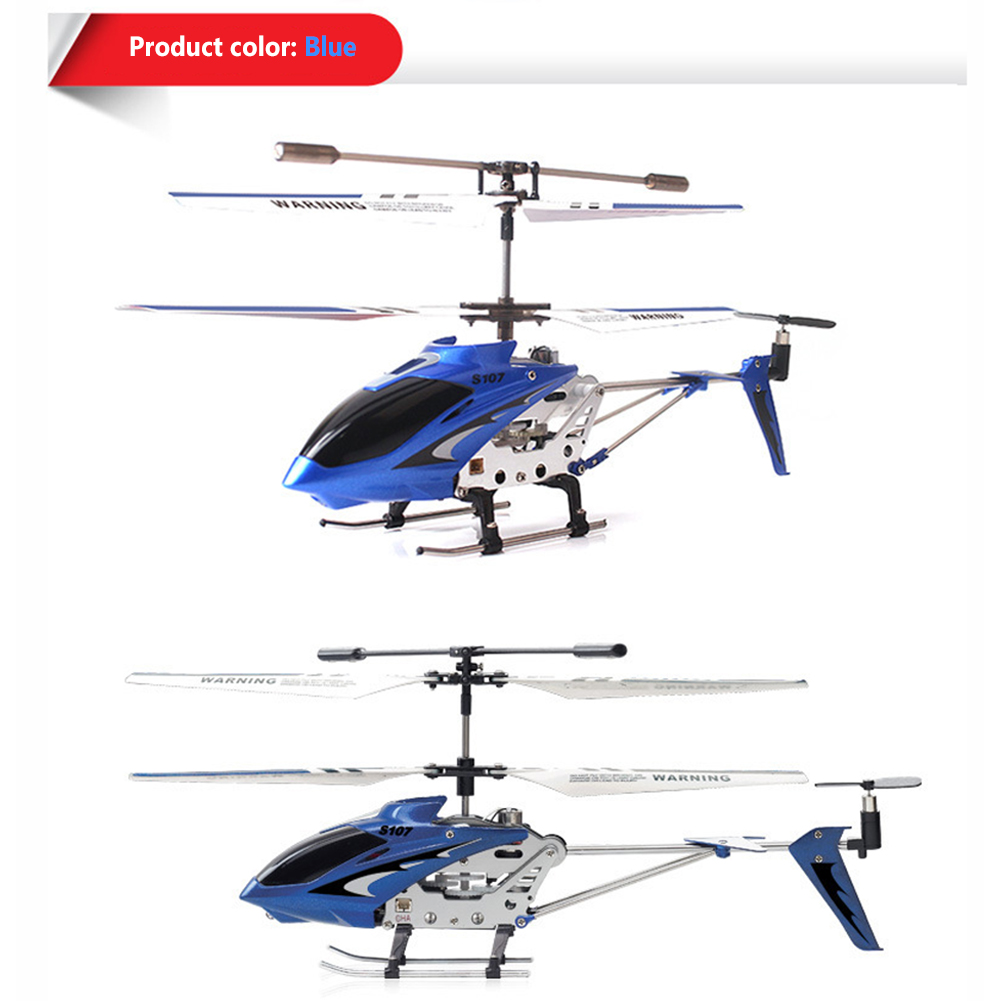 S107g Remote Control Helicopter Model Toys 3-channel Fall-resistant Remote Control Aircraft for Kids Gifts