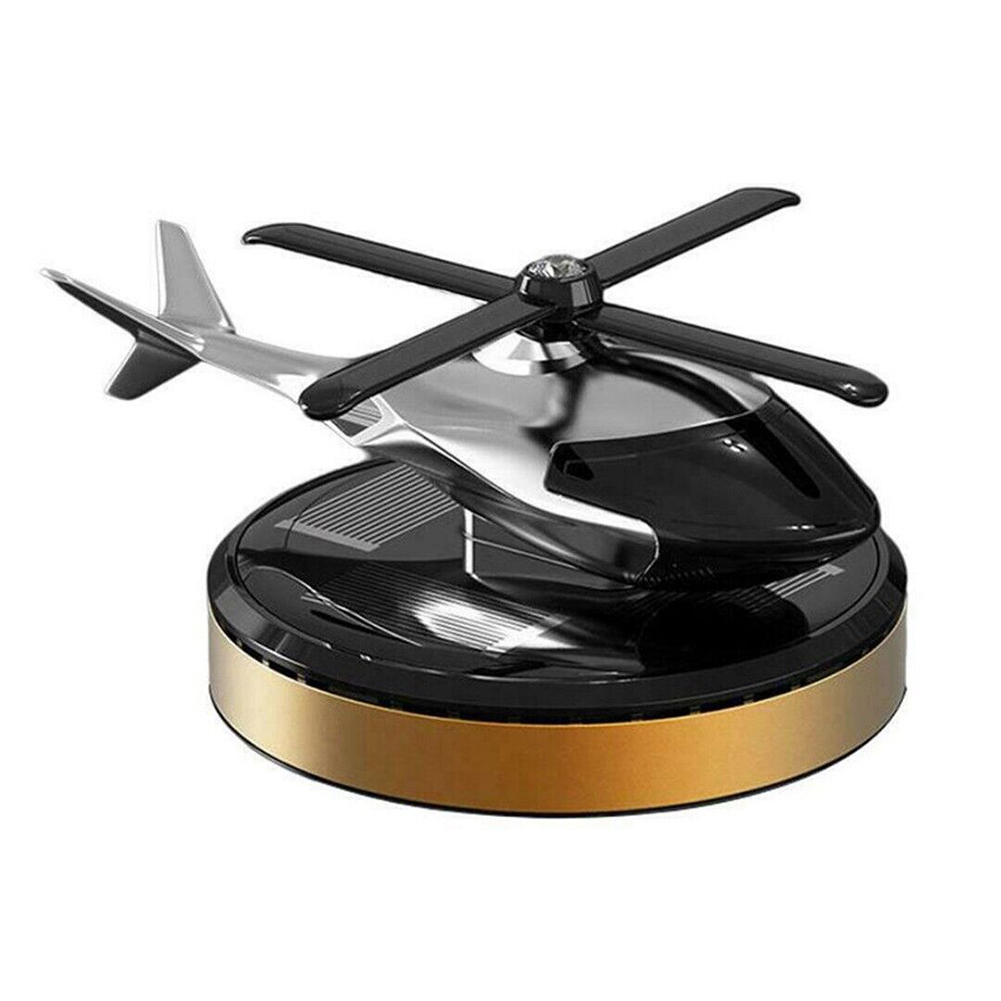 Solar Energy Rotating Helicopter Aroma Diffuser Car Air Freshener Perfume Aromatherapy Ornaments