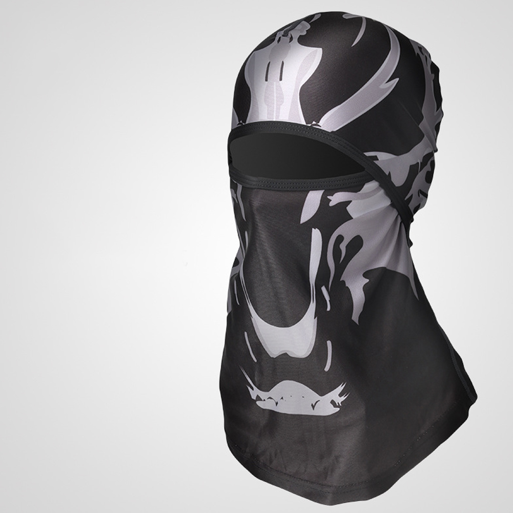 Sports Headwear Motorcycle Riding Headgear Magic Sport Scarf Full Face Mask Balaclava One size_Skull B