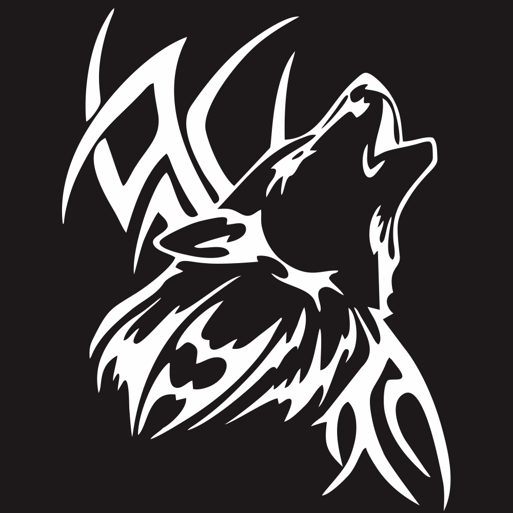 Tattoo Wolf Car Motorcycle Body Stickers Vinyl Car Styling Decal Accessories