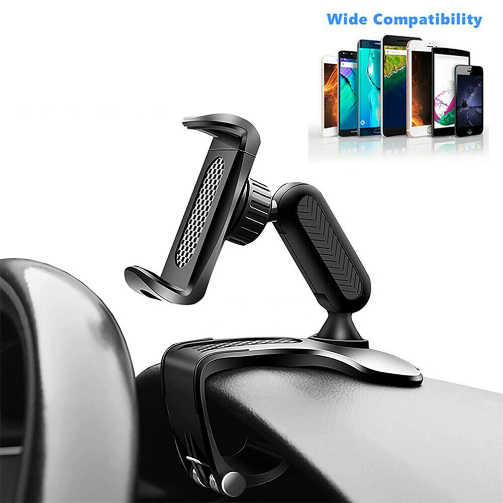 Universal Car Dashboard Mount Holder Snap-on Phone Rack Rotating
