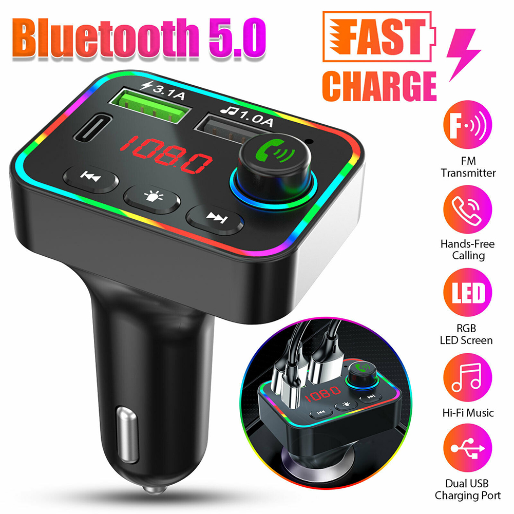 Usb Car Charger FM Transmitter Bluetooth 5.0