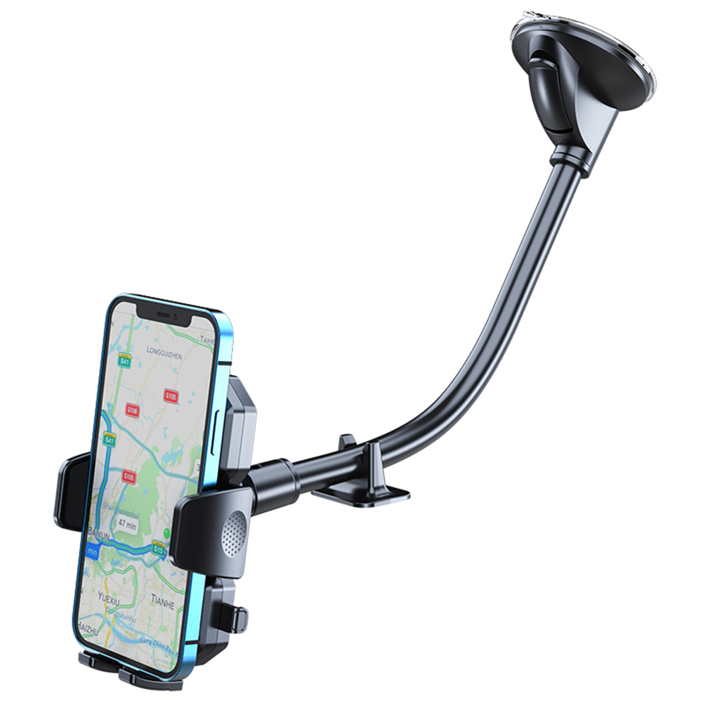 Windshield Car Phone Mount Holder Flexible Hose Extension Dashboard Suction Cup Bracket