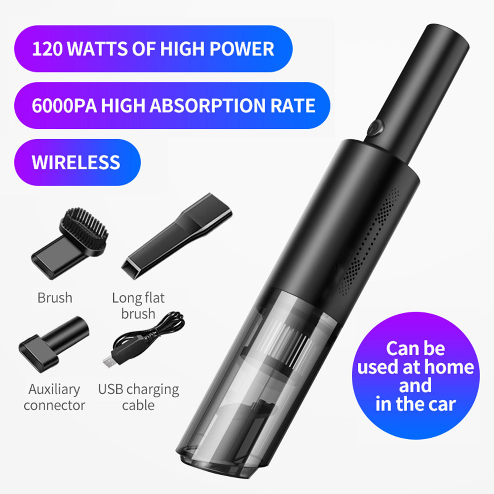 Wireless Car Vacuum Cleaner Portable Handheld Cordless Strong Suction Ultra Light