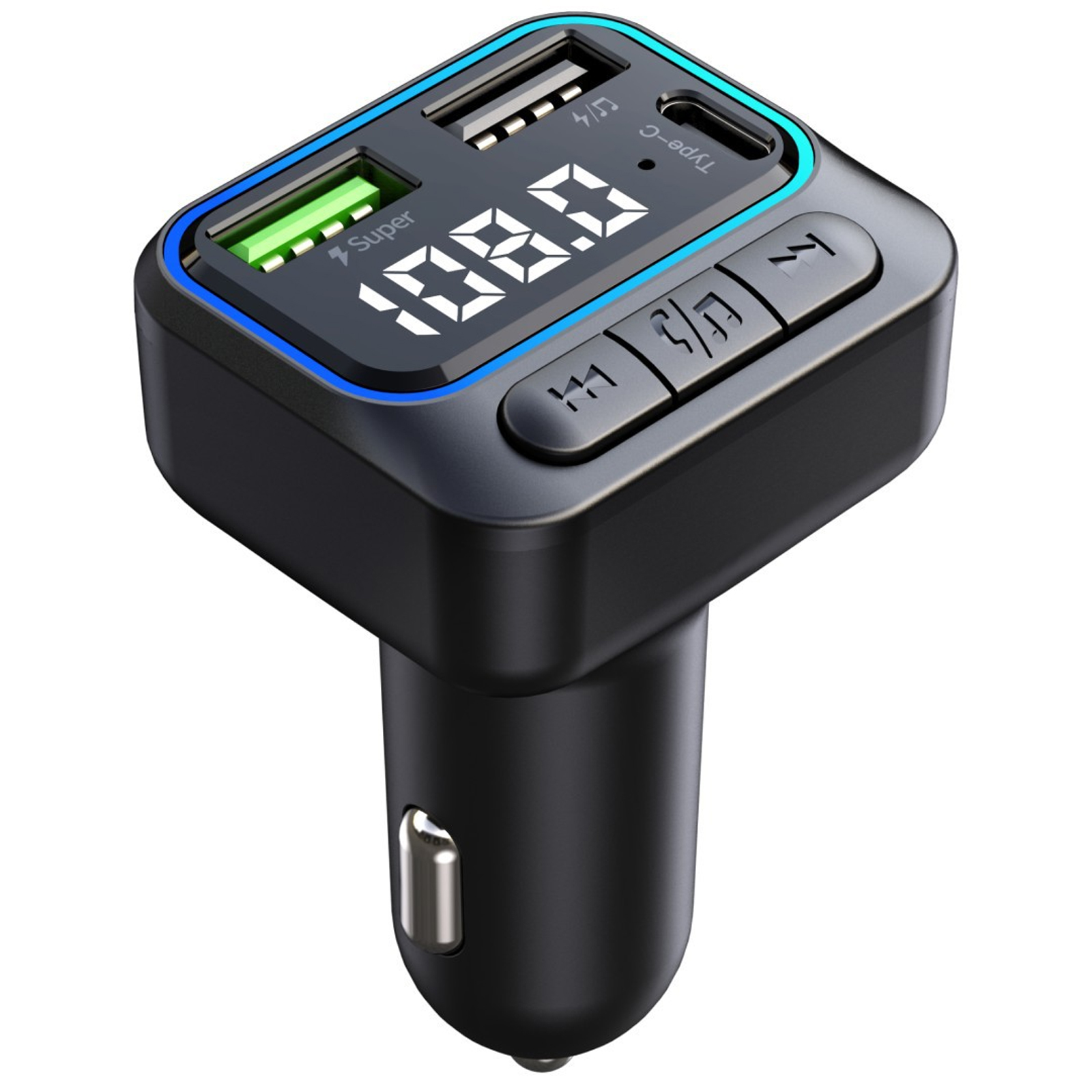 Wireless FM Transmitter For Car MP3 Player Dual USB QC3.0 Quick Charge Handsfree Calling 12-24V Vehicle Universal