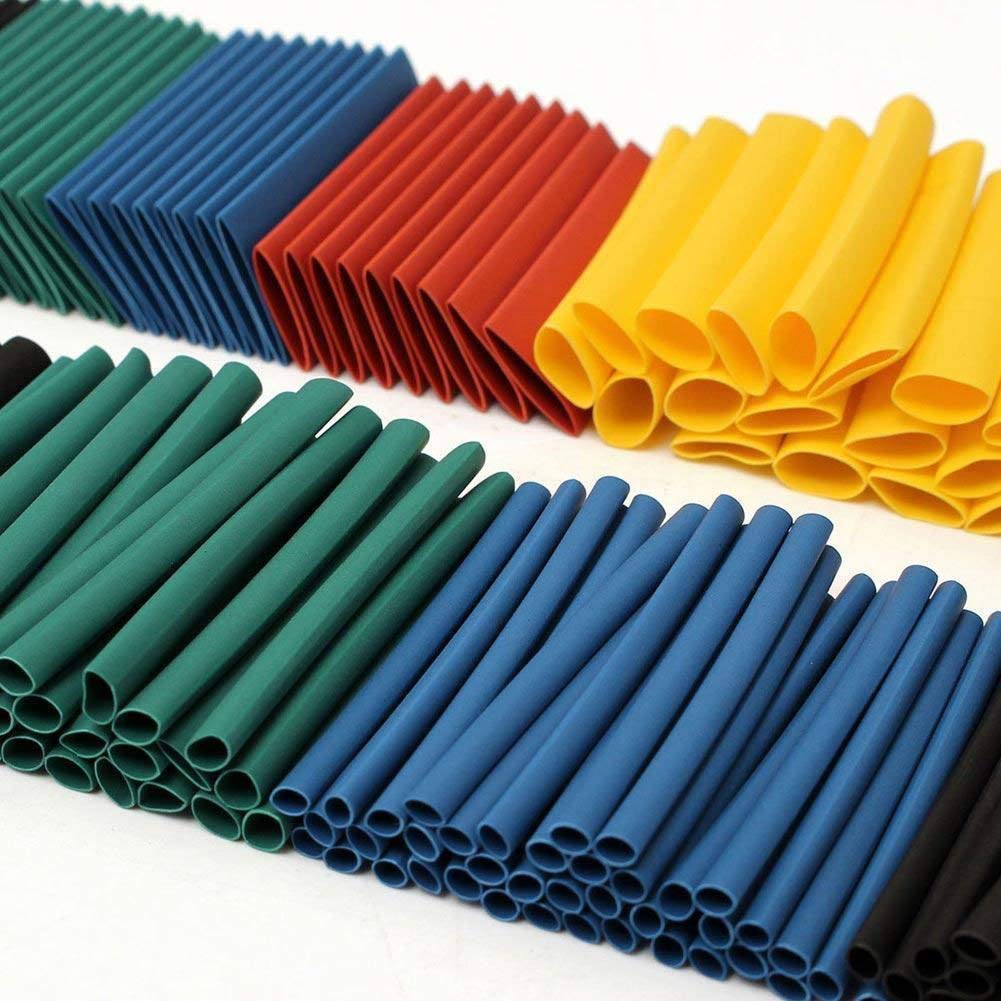 127/328/530Pcs Heat Shrink Tubing 2:1 Car Cable Sleeving Assortment Wrap Wire Insulation Materials DIY Kit