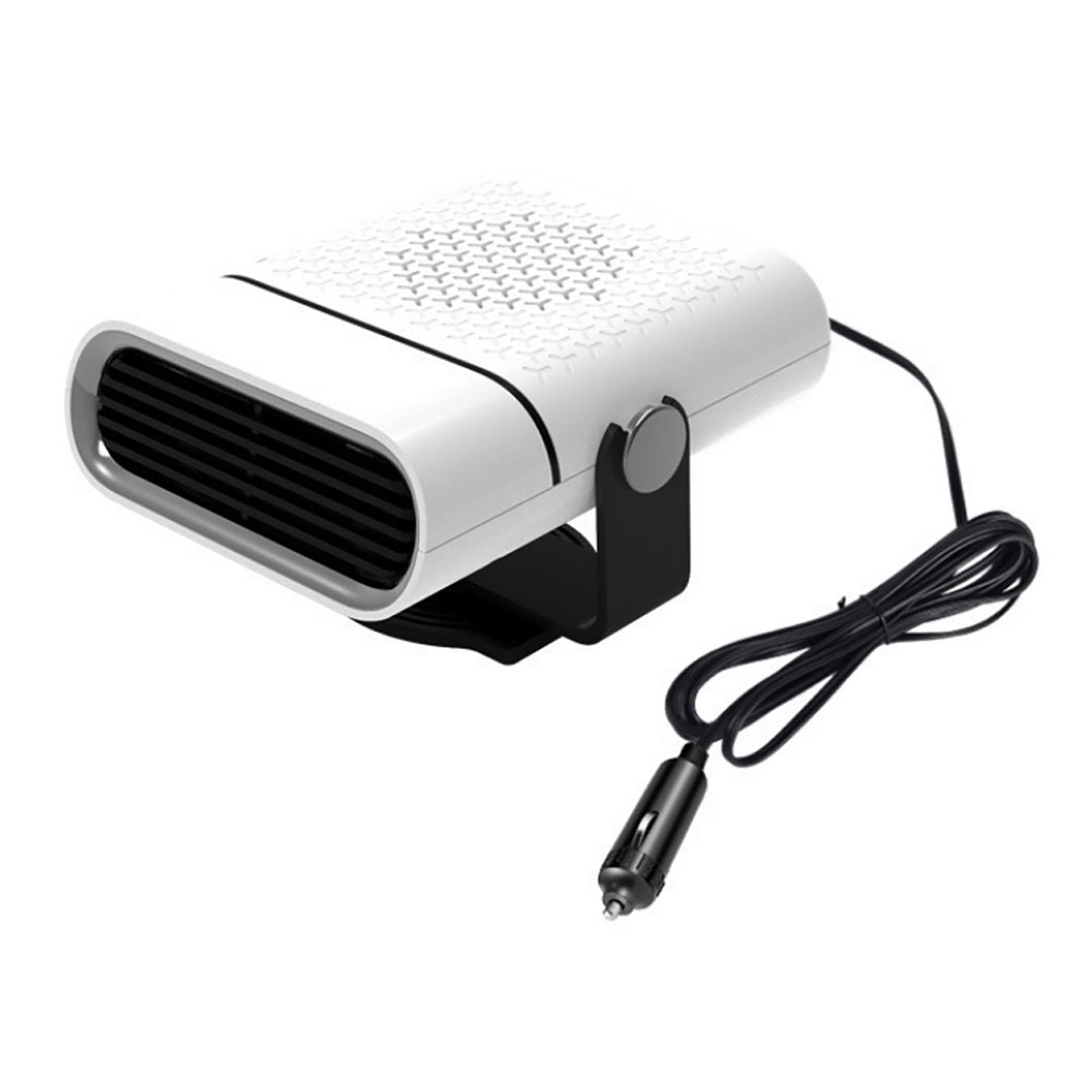 12V Car Heater Cigarette Lighter Plug Fast Heating Cooling Fan Base 360° Rotating Windshield Defroster Demister Electric Dryer