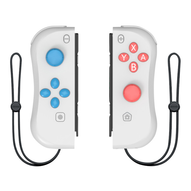 1pair Wireless Bluetooth Game Handle Joy Cons Gaming Controller Gamepad For Nintend Switch NS Joycon Console with Wrist Strap