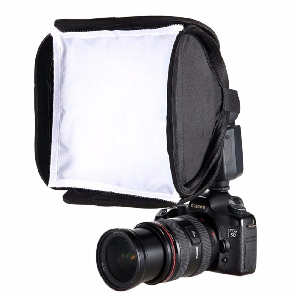 23x23cm Portable Flash Light Softbox Speedlight Diffuser Soft Box Cover