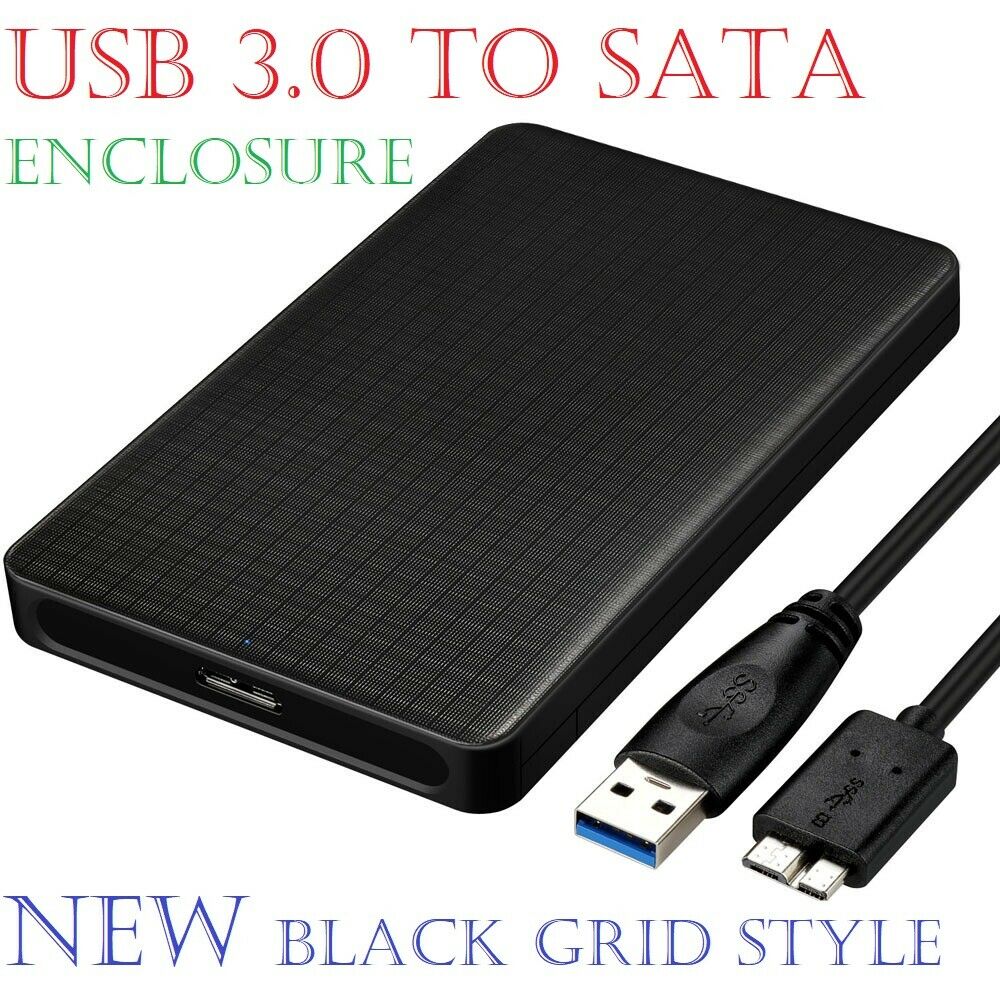 2.5 Inch Hard Drive Enclosure SATA HDD/SSD Caddy Case to USB 3.0 for LAPTOP DVR