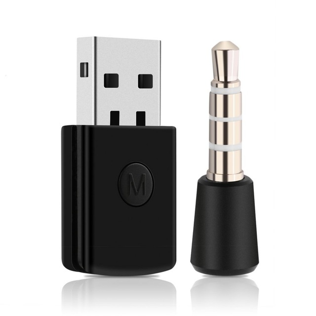 3.5mm Bluetooth 4.0 + EDR USB Bluetooth Dongle USB Adapter for PS4 Stable Performance for Bluetooth Headsets