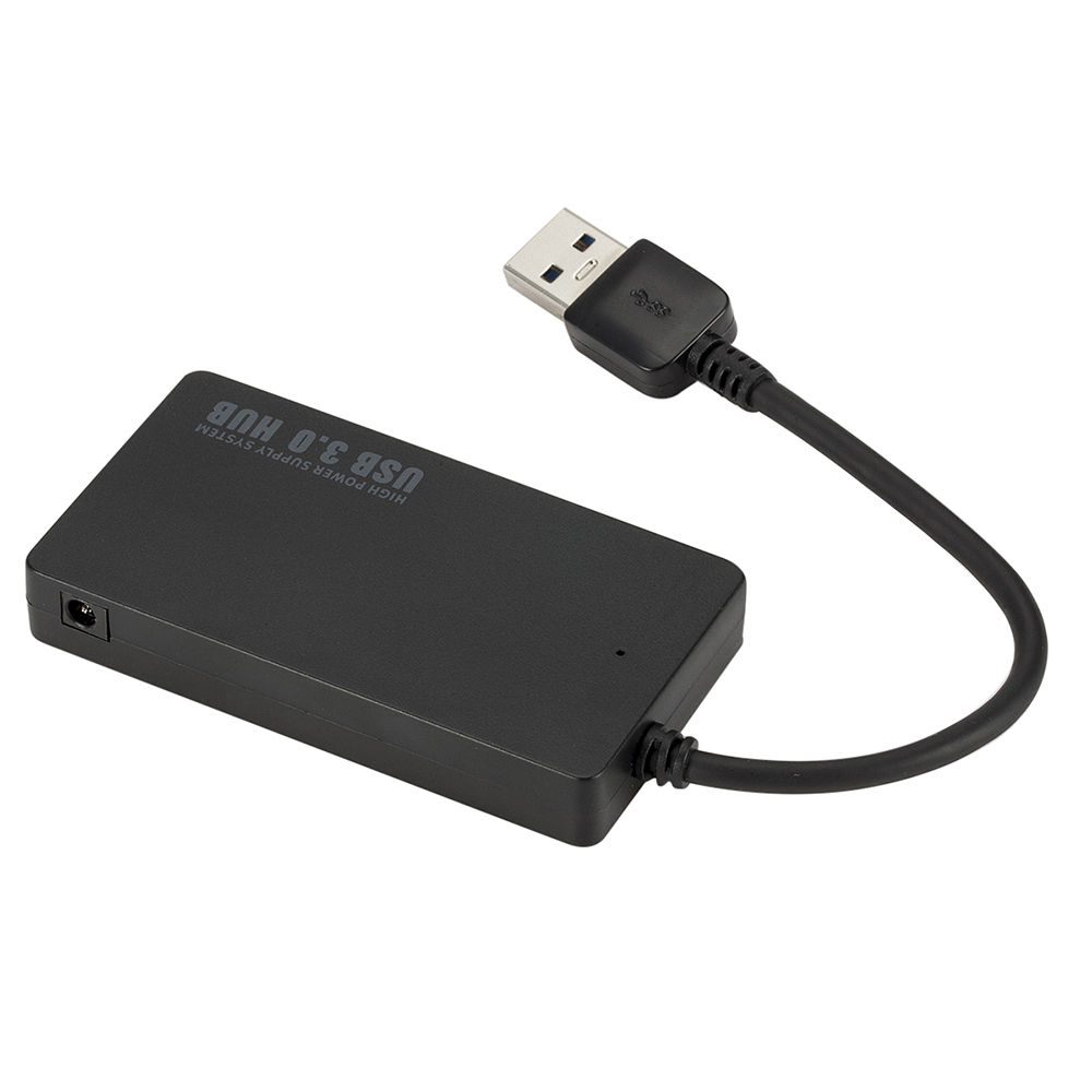 4 USB 3.0 HUB Port Splitter Adapter External Power Converter 5Gbps Ultra High Speed for IOS Laptop