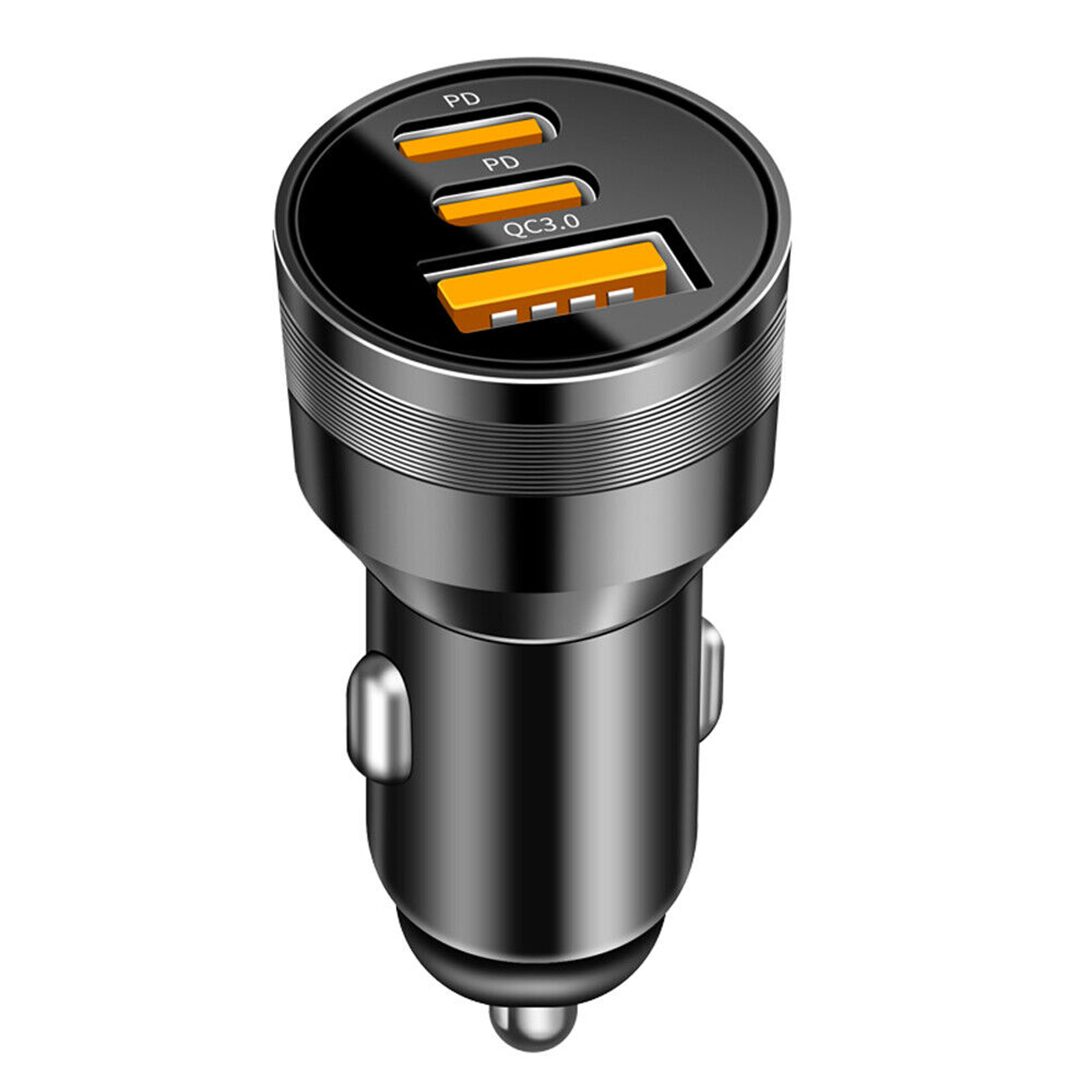 78W PD USB C Car Charger Dual PD QC3.0 Fast Power Charging Block Cigarette Lighter Socket Splitter Power Adapter