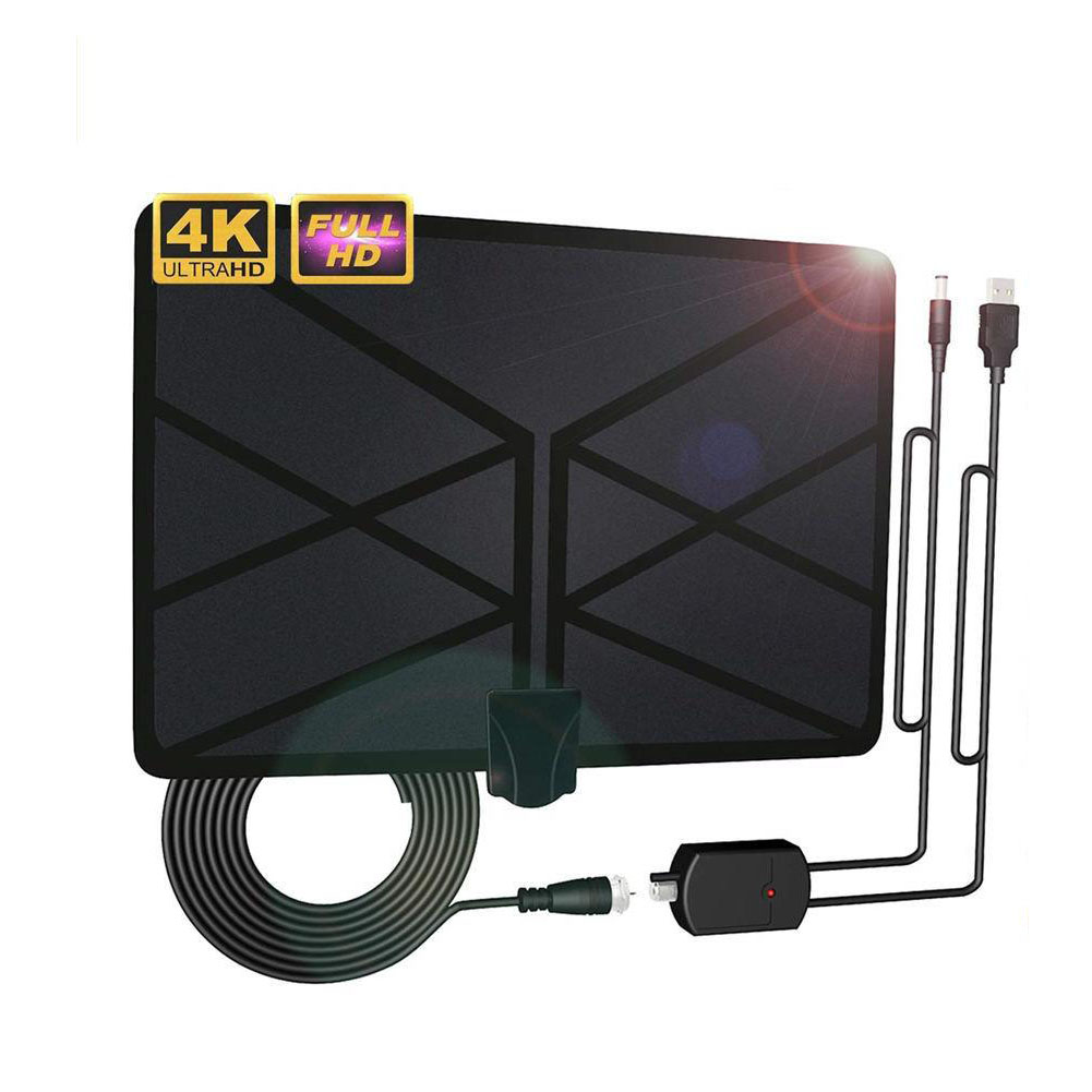 960 Miles TV Aerial Indoor Amplified Digital HDTV Antenna with 4K UHD 1080P DVB-T Freeview TV for Life Local Channels Broadcast