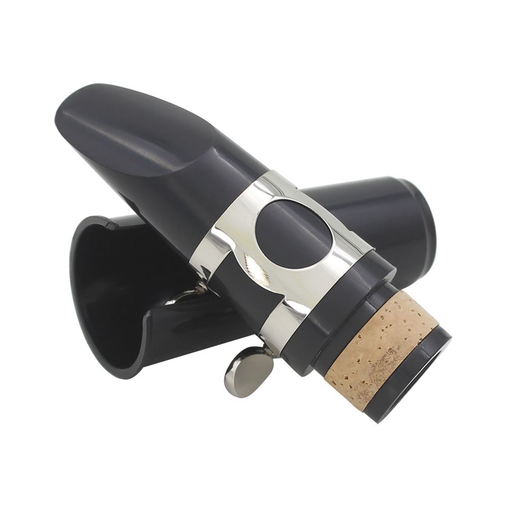 ABS Clarinet Mouthpiece Tube Head + Reed+ Cap Metal Ligature Professional Instrument Set