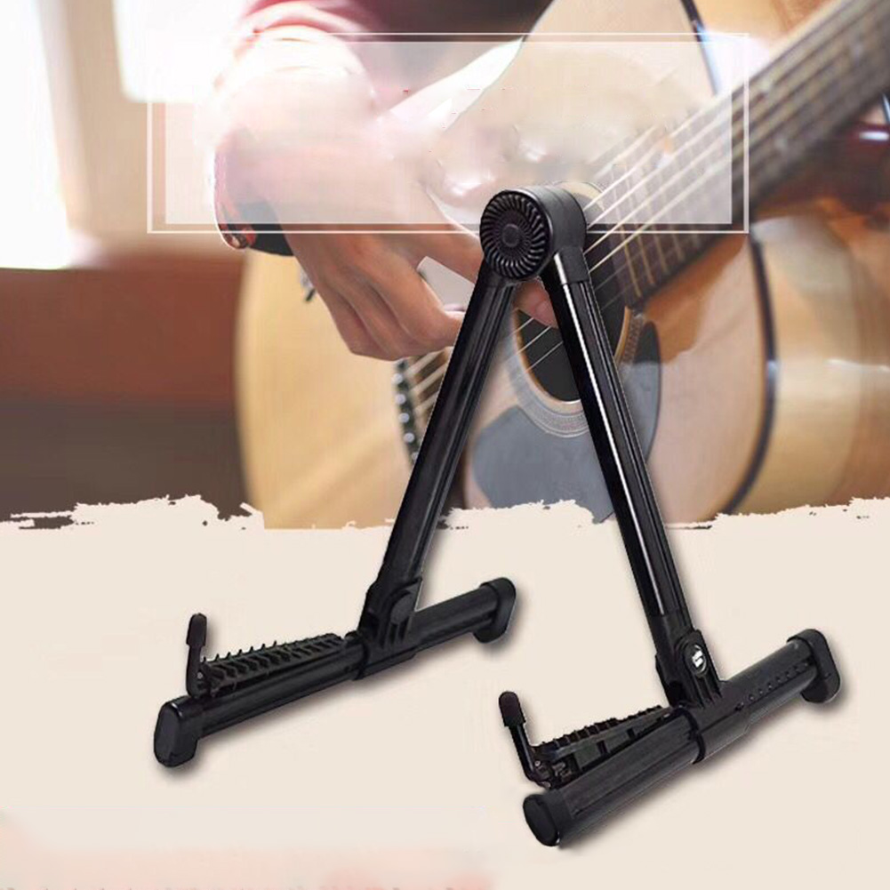 Adjustable Electric Guitar Holder Bracket Upright A-frame Instrument Stand for Acoustic Guitar Ukulele Bass Violin