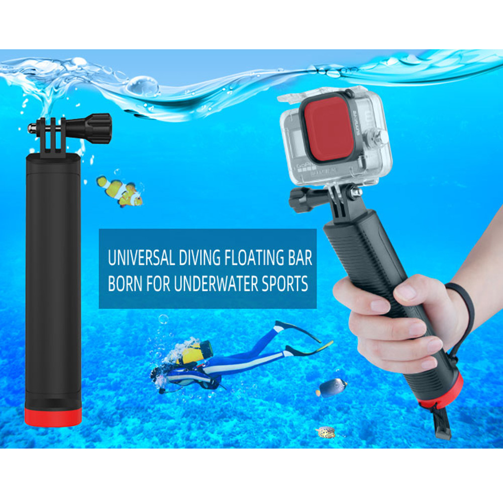 Anti-Slip Camera Buoyancy Rod Floating Hand Grip with Lanyard for DJI OSMO Action/OSMO Pocket/GoPro Camera Sports Pole Handle Diving Stick