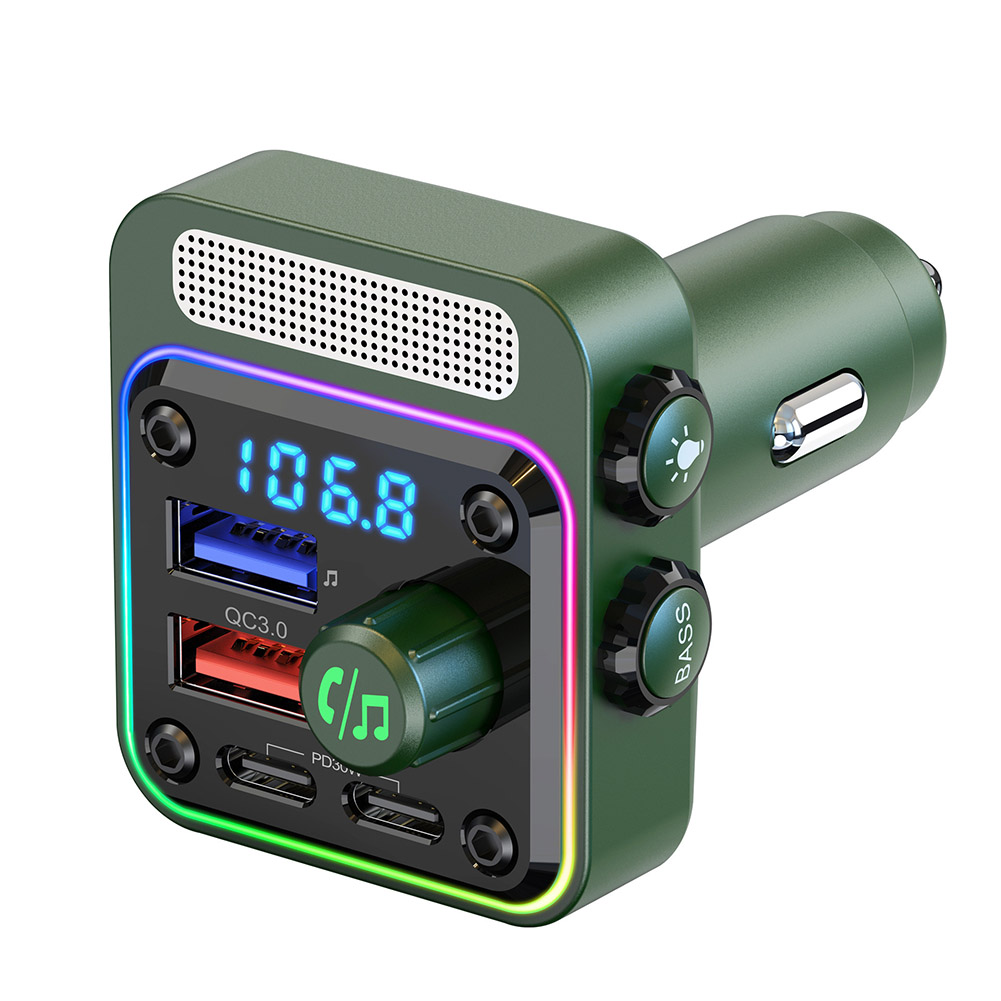 BC91 FM Transmitter For Car Dual PD QC3.0 Fast Car Charger HIFI MP3 Player Wireless FM Radio Kit Hands-Free Call