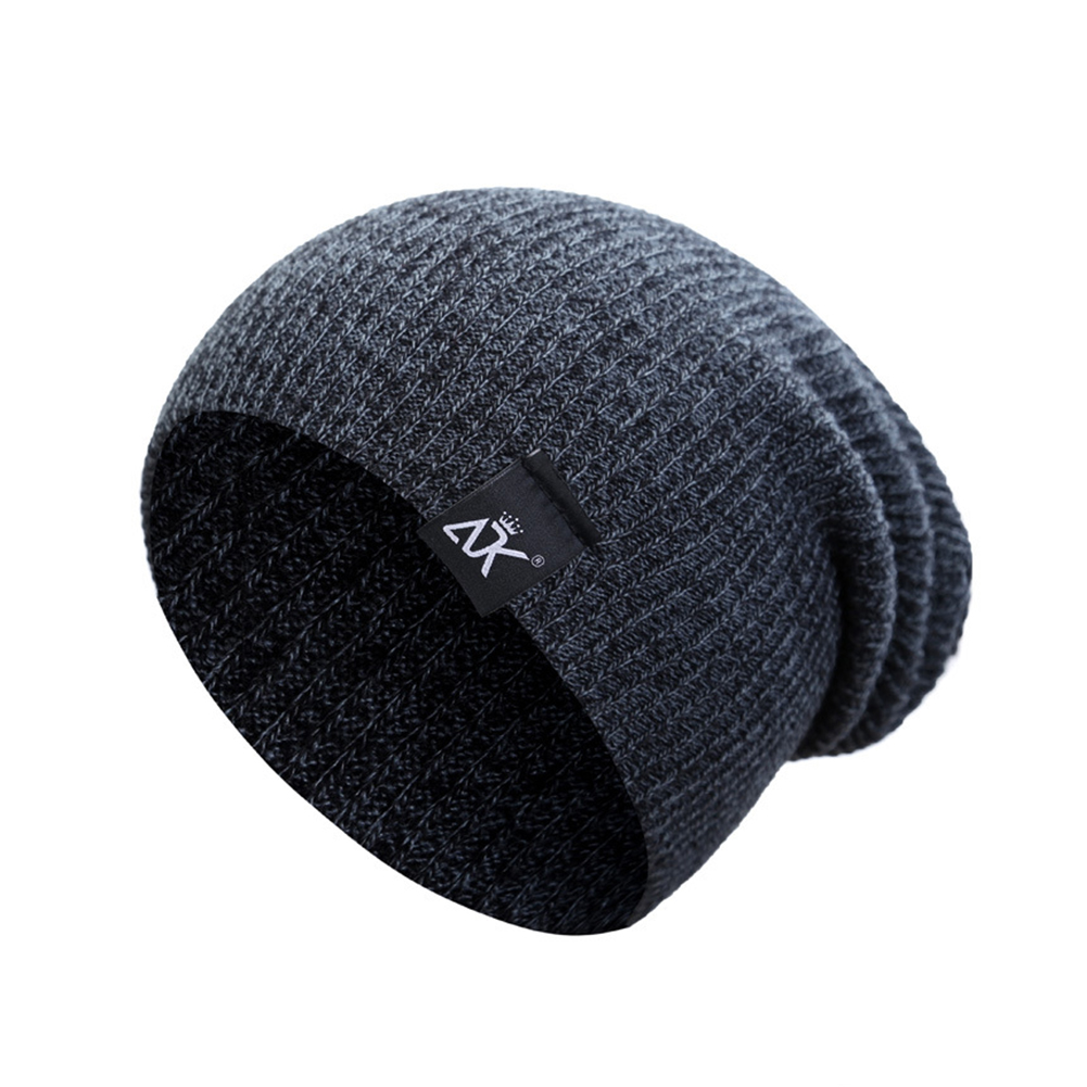 Baggy Beanies Winter Cap Outdoor Bonnet Skiing Hat Soft Knitted Hat for Man and Woman