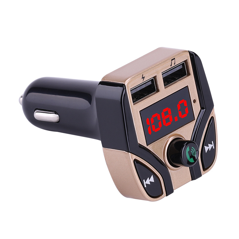 Car MP3 Player FM Transmitter Multifunction Hands-free Call Car Bluetooth Player USB Charger TF Card Support