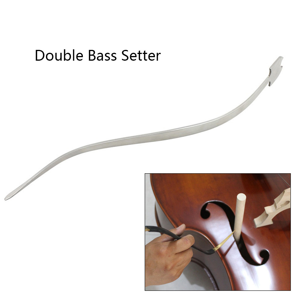 Cello / Double Bass Sound Post Setter Upright Stainless Steel Column Hook Tool Strings Instrument Cello Part Accessories