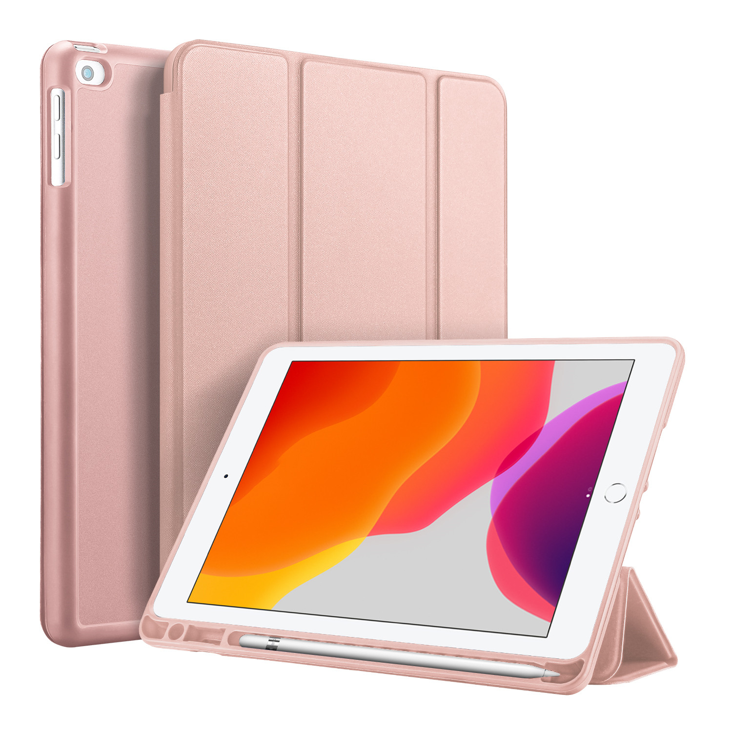 DUX DUCIS For iPad pro 7 10.2Inches 2019 PU Leather +TPU Back Shell Full Protective Case with Pen Holder