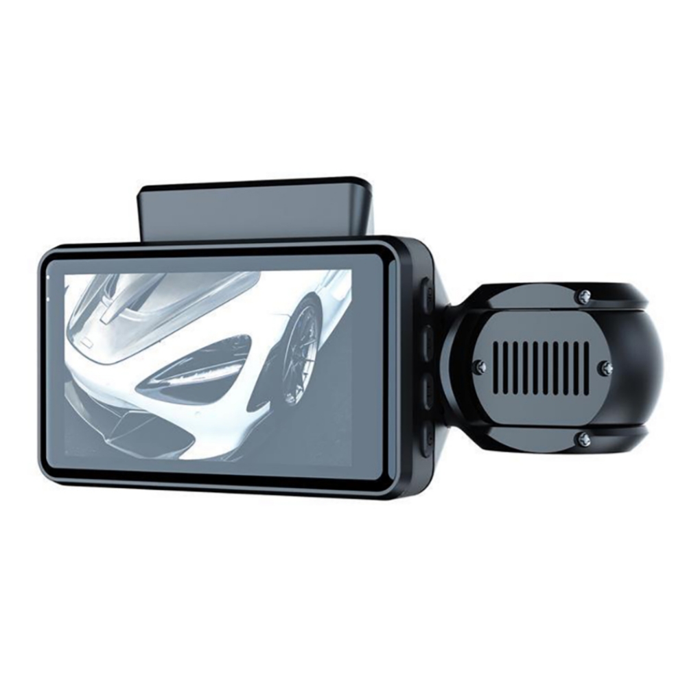 Dash Cam Front Rear Inside 3 Channel Dash Camera 3.0 Inch Ips Screen Parking Monitor Video Recorder Loop Recording