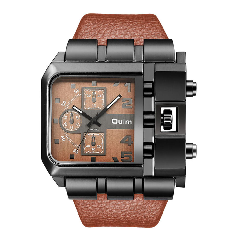 Fashion Rectangle Watch Quartz Movement Casual Wristwatch