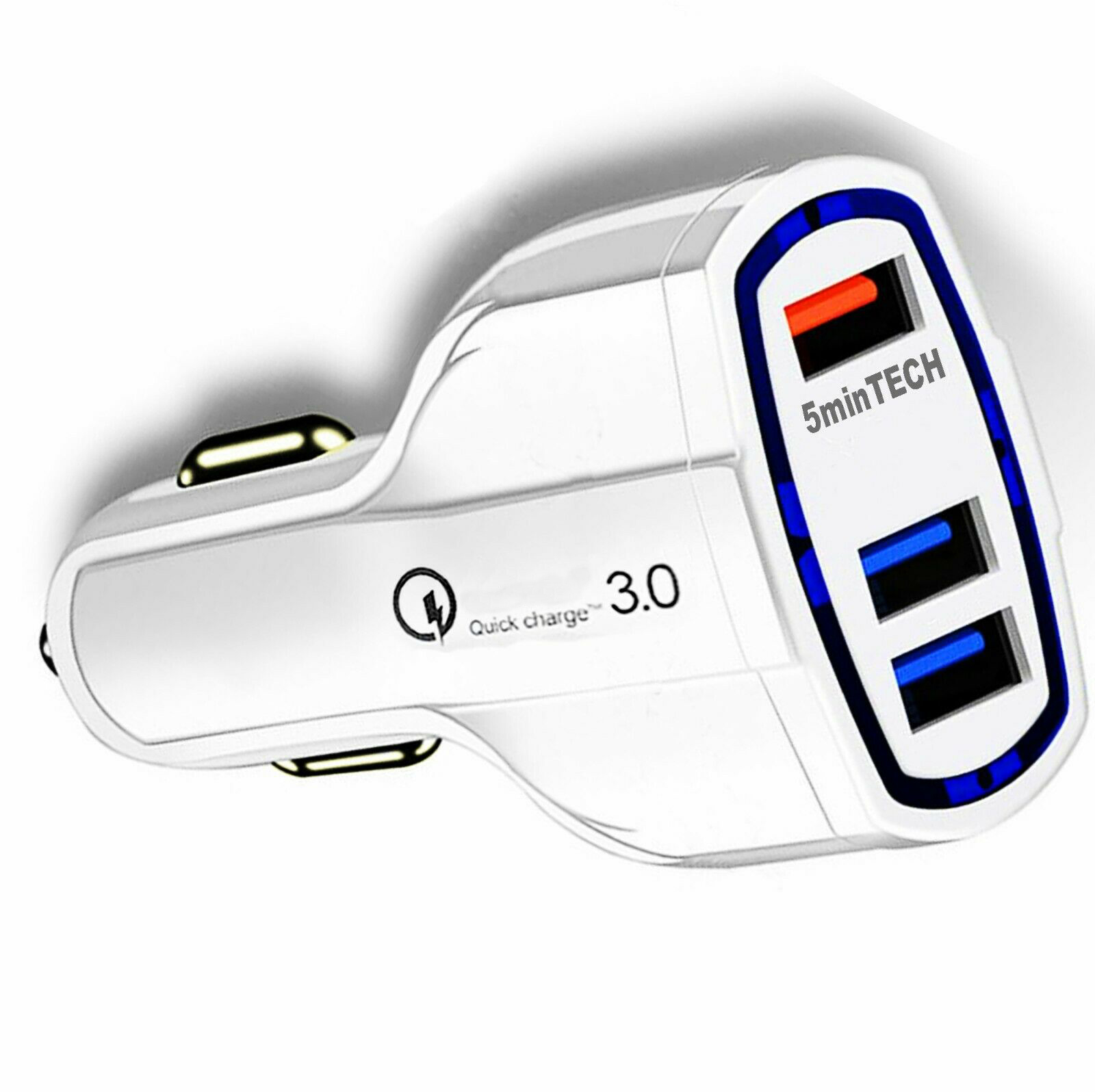 Fast Quick CAR Charger(3 ports)USB (16W / 5,9,12V / 3.2A) for Android iPhone